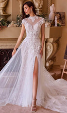 Andrea and Leo WL035 - High Neck Tulle Bridal Gown - designer wedding dress at Silhouette Dresses