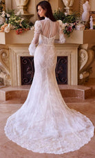 Andrea and Leo WL042 - Bell Sleeve Mermaid Bridal Gown - back view
