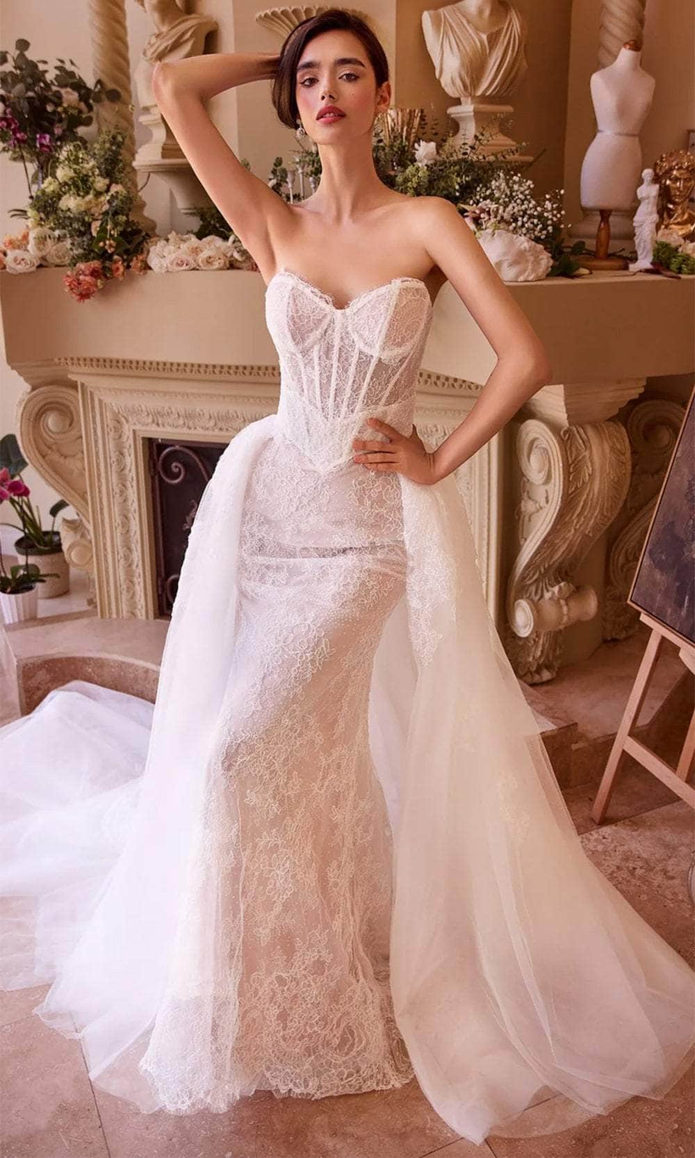Andrea and Leo WL044 - Lace Up Corset Bridal Gown - Silhouette Dresses