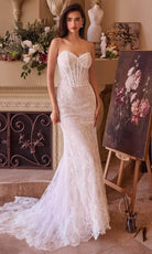 Andrea and Leo WL044 - Lace Up Corset Bridal Gown - back view