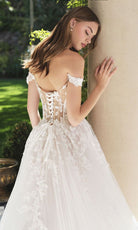 Andrea and Leo WL057 - Off Shoulder Lace Appliqued Ballgown