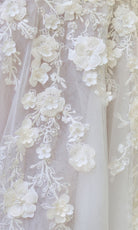 Andrea and Leo WL063 - Corset A-Line Bridal Gown with Slit