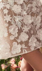 Andrea and Leo WL085 - Strapless 3D Floral Embellished Cocktail Dress - view 4