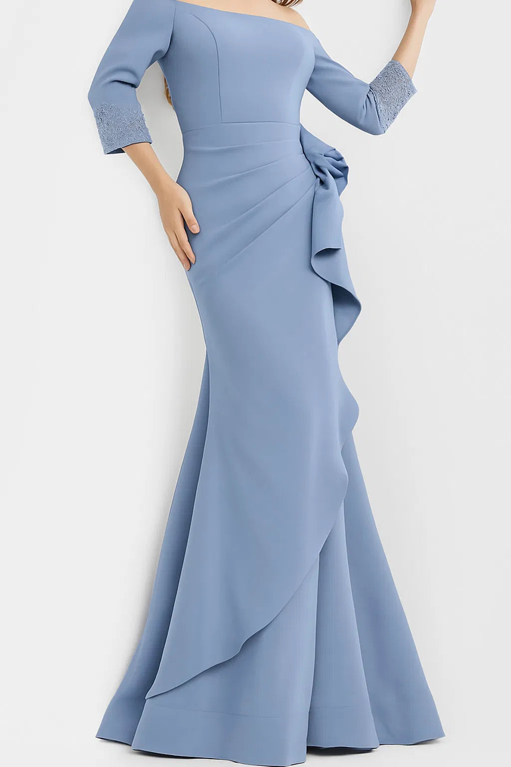 Jovani 08699 - Quarter Sleeve Off-Shoulder Mother of the Groom Dress - view 7