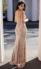 Chic and Holland AN1620 - Sleeveless Embellished Prom Gown