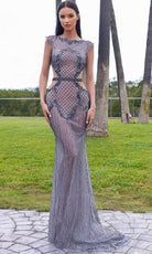 Chic and Holland AR330265 - Cap Sleeve Fitted Prom Gown - Silhouette Dresses