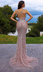Chic and Holland AR330287 - Bead Embellished Sweetheart Neck Prom Gown
