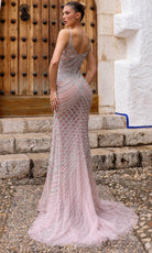 Chic and Holland AR330290 - Sleeveless V-Neck Prom Gown