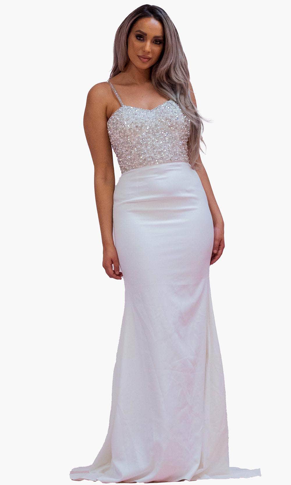 Chic and Holland BM1345 - Embellished Sweetheart Formal Gown - Silhouette Dresses