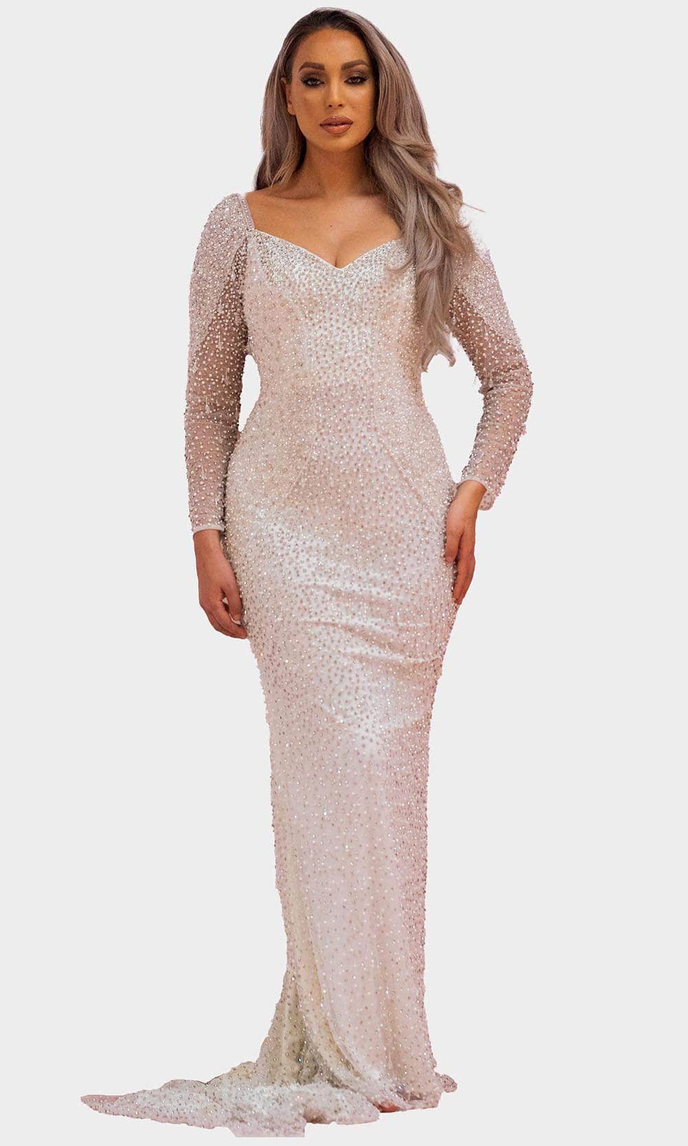 Chic and Holland BR1980 - Crystal Beaded Bridal Gown - Silhouette Dresses
