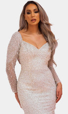 Chic and Holland BR1980 - Crystal Beaded Bridal Gown - detail view