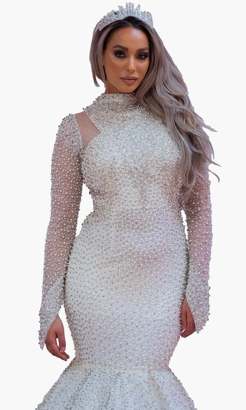 Chic and Holland BR1988 - Beaded Mermaid Bridal Dress - detail view