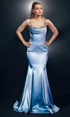 Chic and Holland HC007 - Beaded Cowl Neck Prom Dress