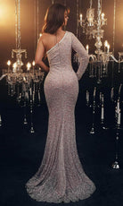 Chic and Holland HF110077 - Asymmetrical Mermaid Evening Gown