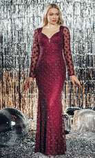 Chic and Holland HF110112 - Sweetheart Beaded Evening Gown - Silhouette Dresses