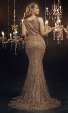 Chic and Holland HF110158 - Beaded Couture Evening Gown
