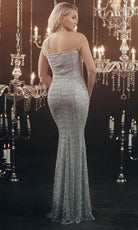 Chic and Holland HF110178 - Bead Embellished Evening Gown