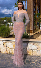 Chic and Holland HF110336 - Sweetheart Basque Waist Evening Dress - Silhouette Dresses