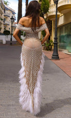Chic and Holland HF110365 - Sweetheart Beaded Appliqued Evening Dress