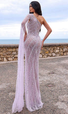 Chic and Holland HF110410 - One Sleeve Sheath Evening Dress