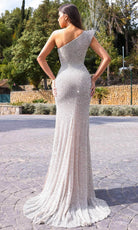 Chic and Holland HF110414 - Illusion Cutout Sheath Evening Dress - back view