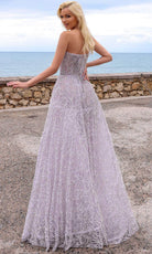 Chic and Holland HF110423 - Strapless Straight-Across Neck Prom Gown