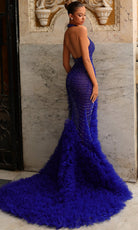 Chic and Holland PH120116B - Backless Beaded High Slit Gown