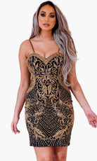 Chic and Holland SD1843 - Beaded Sweetheart Cocktail Dress - Silhouette Dresses