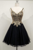 Cinderella Divine - 9239 Embellished V Neck A-line Dress