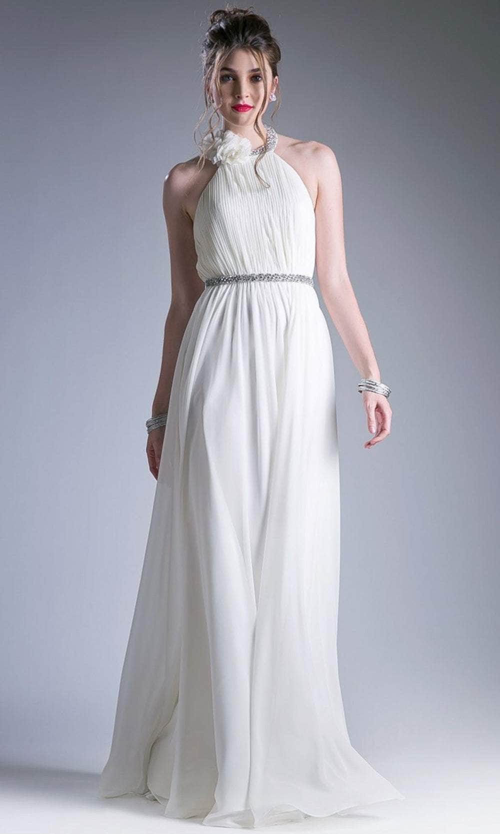 Cinderella Divine 1004 - Ruched A-Line Evening Dress - designer bridesmaid dress at Silhouette Dresses