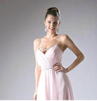 Cinderella Divine 1010 - Crisscross Neck Ruch Bod Chiffon Gown - view 8