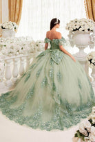 Cinderella Divine 15701 - Off Shoulder Ballgown with Ruffles - view 13