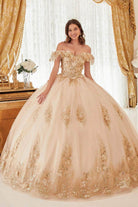 Cinderella Divine 15701 - Off Shoulder Ballgown with Ruffles - view 9