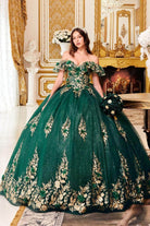 Cinderella Divine 15701 - Off Shoulder Ballgown with Ruffles - view 10