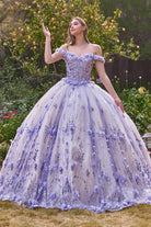 Cinderella Divine 15704 - Floral Appliqué Sweetheart Ballgown - view 5