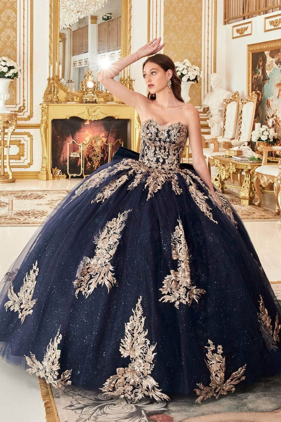 Cinderella Divine 15715 - Sweetheart Bodice Ballgown - view 7