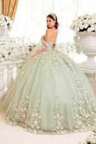 Cinderella Divine 15716 - Floral Embellished Sweetheart Ballgown