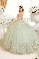 Cinderella Divine 15716 - Floral Embellished Sweetheart Ballgown - view 5