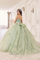 Cinderella Divine 15718 - Floral Applique Ballgown - view 7