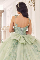 Cinderella Divine 15718 - Floral Applique Ballgown - view 8