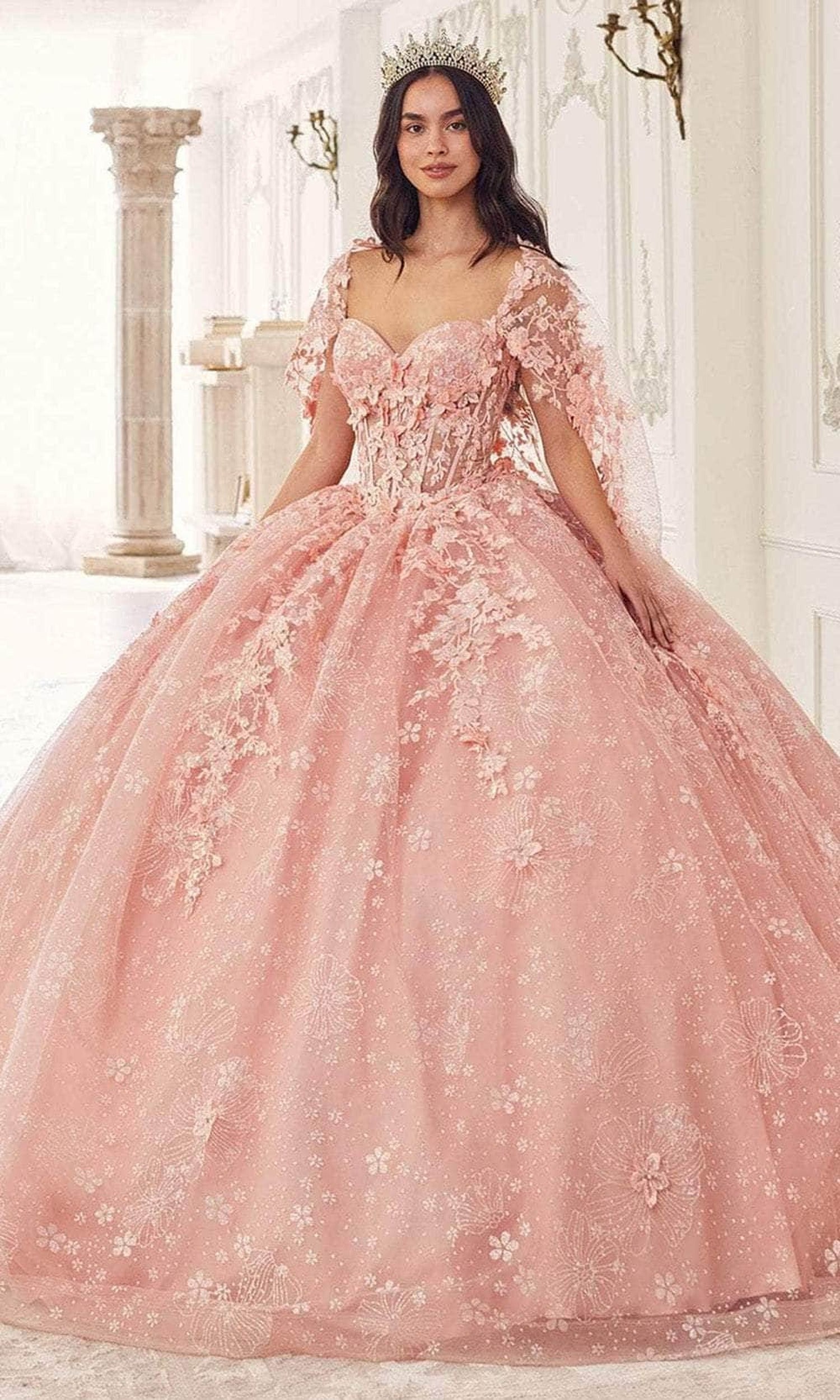 Cinderella Divine 15719 - Ornately Appliqued Ballgown