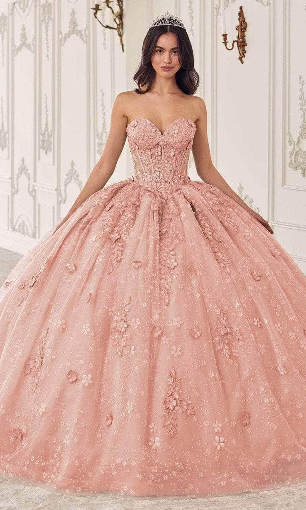 Cinderella Divine 15722 - Ballgown with Statement Puff Sleeves - Silhouette Dresses
