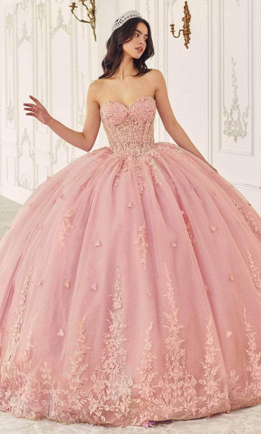 Cinderella Divine 15723 - Ballgown with Embellished Cape - Silhouette Dresses