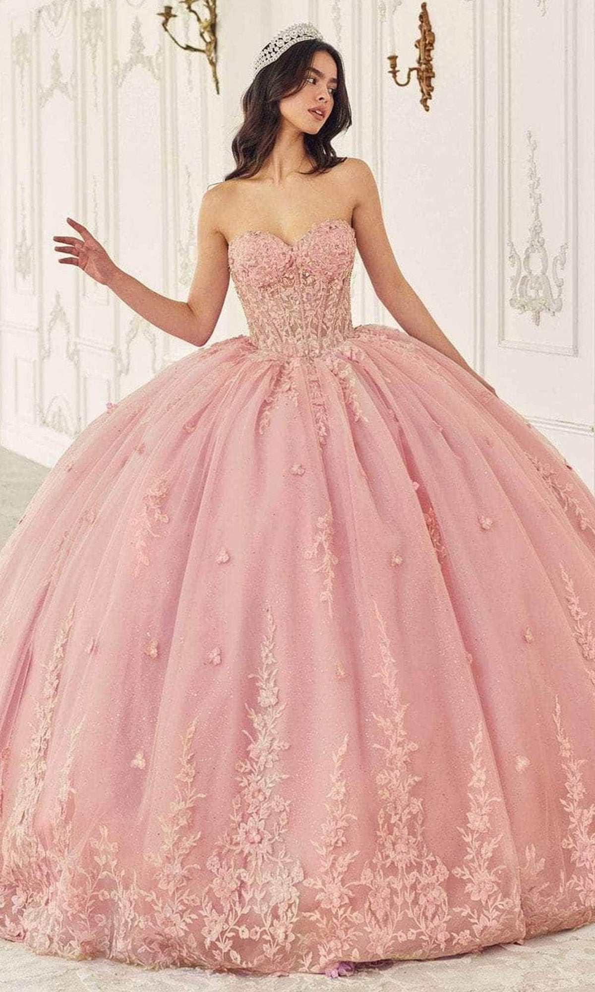Cinderella Divine 15723 - Ballgown with Embellished Cape