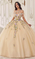Cinderella Divine 15724 - Floral Multi-Color Ballgown - Silhouette Dresses