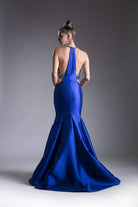 Cinderella Divine - 61894 Bead Embellished Halter Mermaid Gown