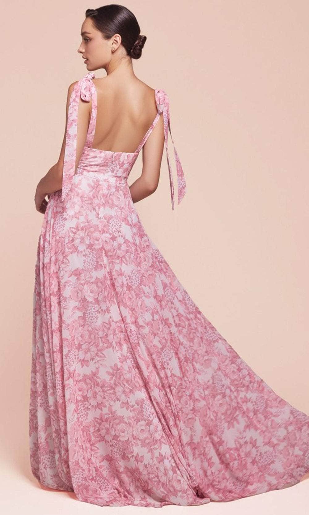 Cinderella Divine 7442 - Empire V-Neck Evening Gown - view 4