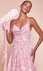 Cinderella Divine 7444 - A-Line V-Neck Evening Gown - view 4