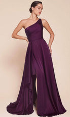 Cinderella Divine 7450 - Asymmetrical Hem Long Gown - view 4