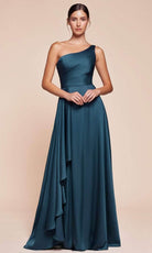 Cinderella Divine 7450 - Asymmetrical Hem Long Gown - view 6